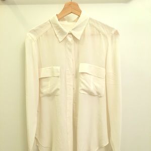 Silk off-white Lou and Grey blouse